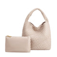 Load image into Gallery viewer, Johanna Ivory Large Vegan Shoulder Bag