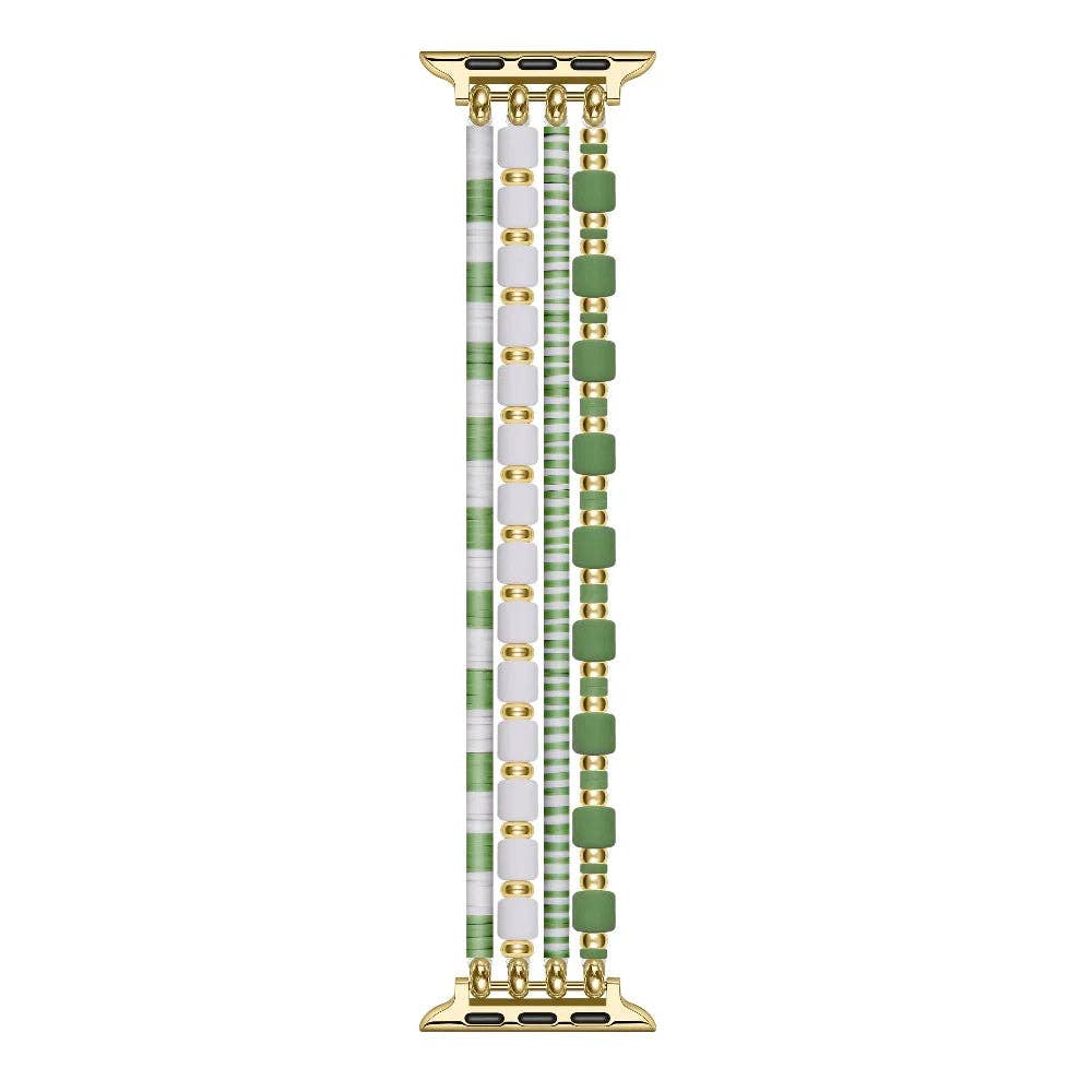 Emily Beaded Band for Apple Watch: Green / Fits All Models