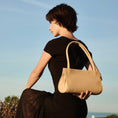 Load image into Gallery viewer, Ryleigh Yellow Recycled Vegan Leather Shoulder Bag
