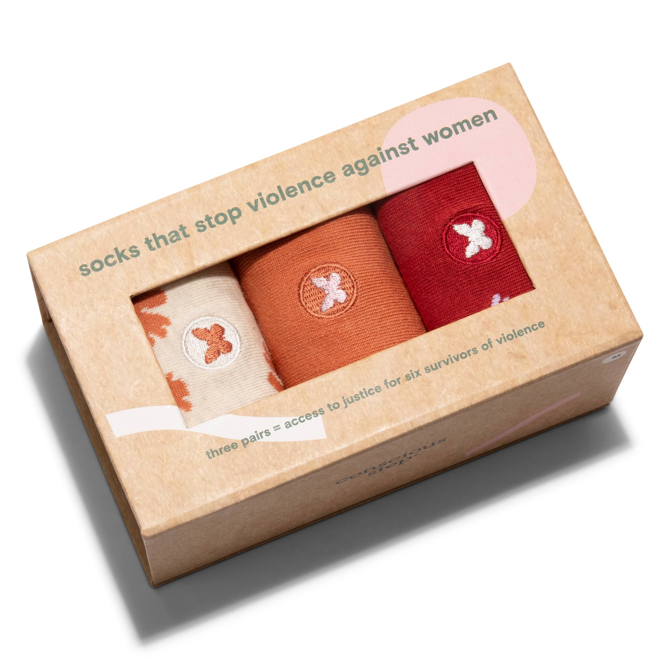 Boxed Set Socks that Stop Violence Against Women: Small