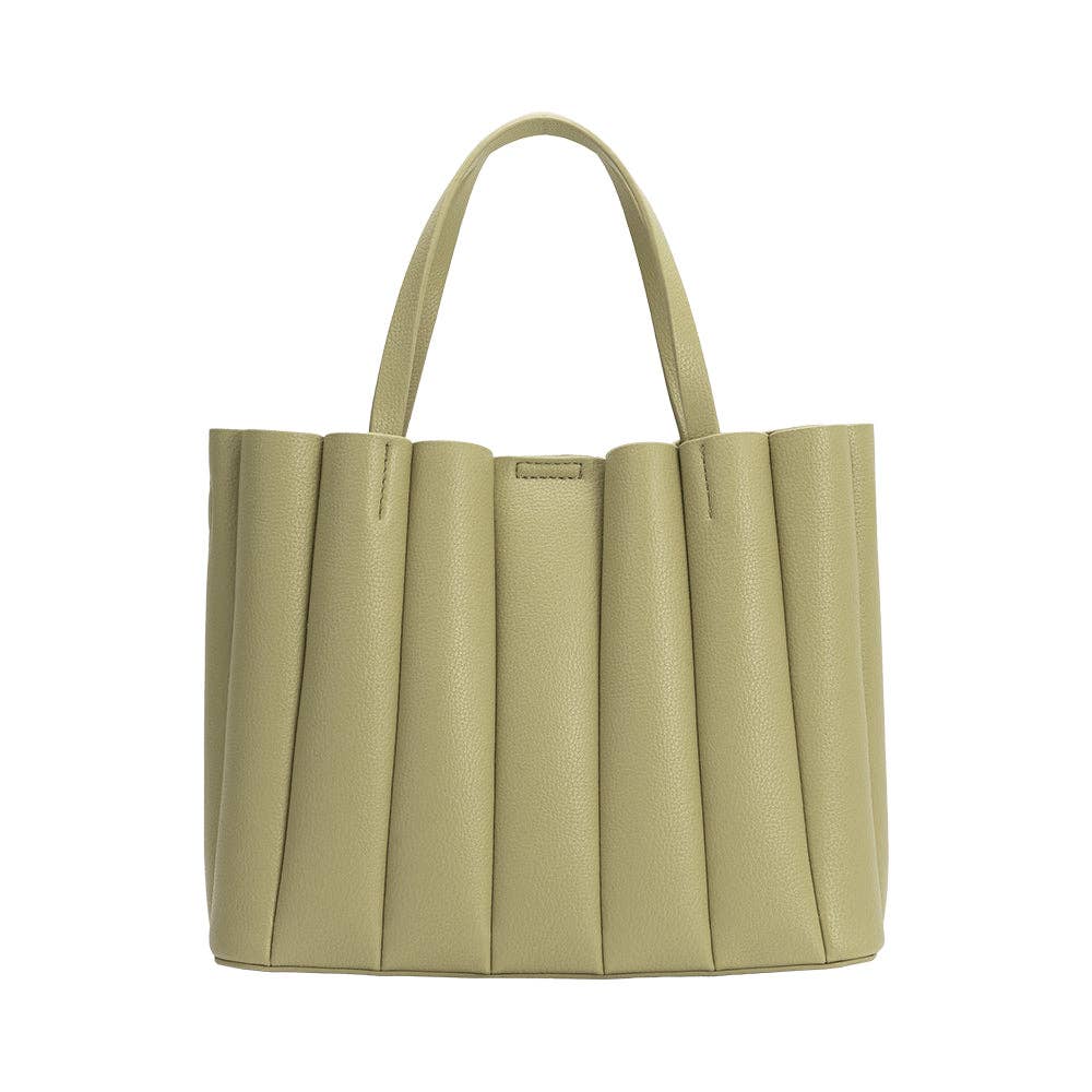 Adela Mint Recycled Vegan Leather Tote Bag