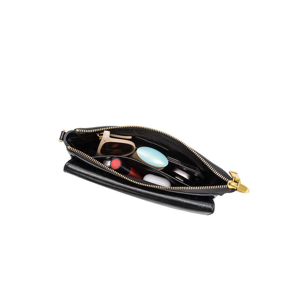 Aria Espresso Recycled Vegan Shoulder Bag