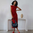 Load image into Gallery viewer, Lilie Black Recycled Vegan Shoulder Bag
