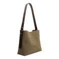 Load image into Gallery viewer, Stormie Olive Recycled Vegan Suede Tote Bag
