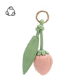 Load image into Gallery viewer, Strawberry Pink Recycled Vegan Bag Charm
