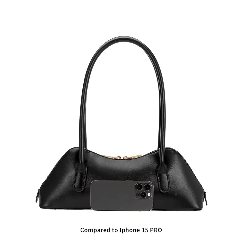 Dakota Burgundy Recycled Vegan Shoulder Bag