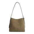 Load image into Gallery viewer, Stormie Olive Recycled Vegan Suede Tote Bag
