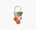 Load image into Gallery viewer, Cherries Enamel Keychain
