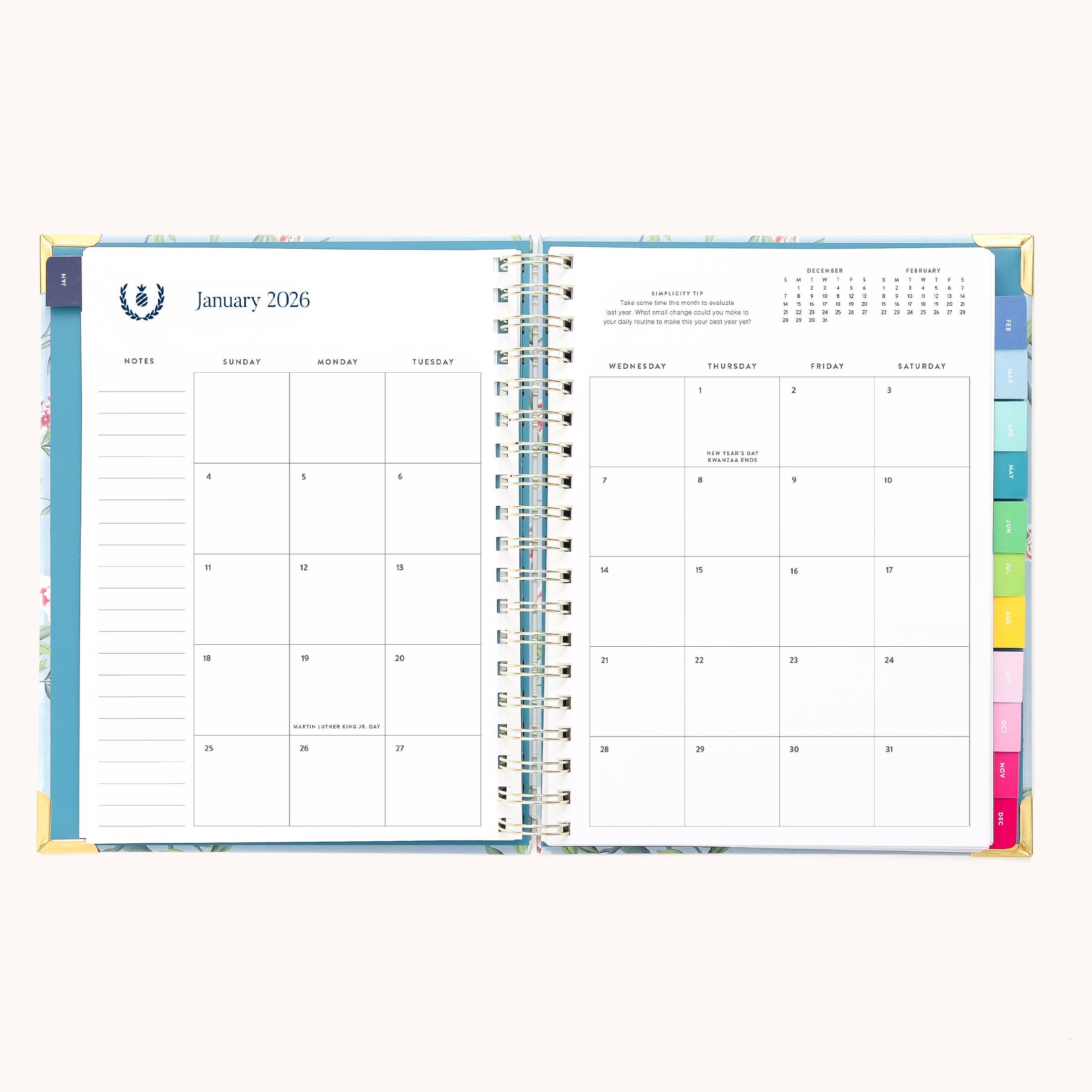 2026 Spiral Weekly Simplified Planner - Faraway Land