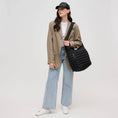 Load image into Gallery viewer, Leda Quilted Nylon Puffer Hobo: Sage
