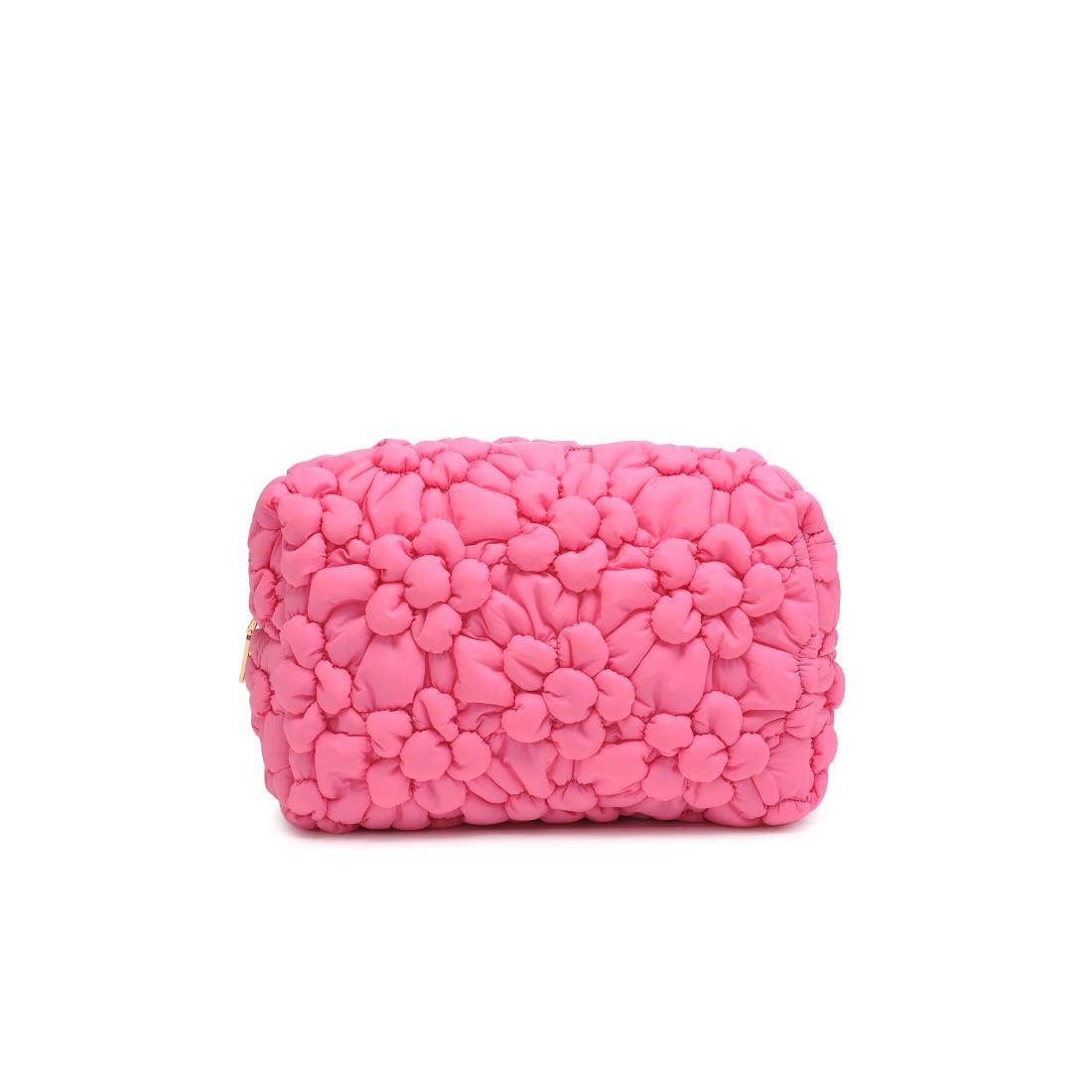 Flora Pop Nylon Cosmetic Pouch: Pink
