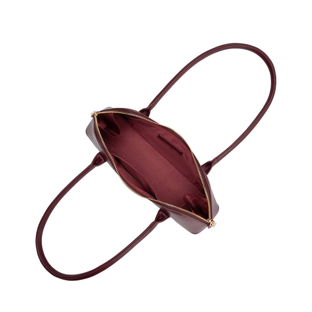 Dakota Burgundy Recycled Vegan Shoulder Bag