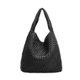 Load image into Gallery viewer, Johanna Black Recycled Vegan Shoulder Bag
