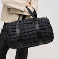 Load image into Gallery viewer, Ty Quilted Puffer Nylon Duffel: Natural
