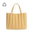 Load image into Gallery viewer, Adela Yellow Recycled Vegan Leather Tote Bag
