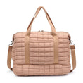 Load image into Gallery viewer, Globetrotter Quilted Nylon Puffer Travel Weekender: Natural
