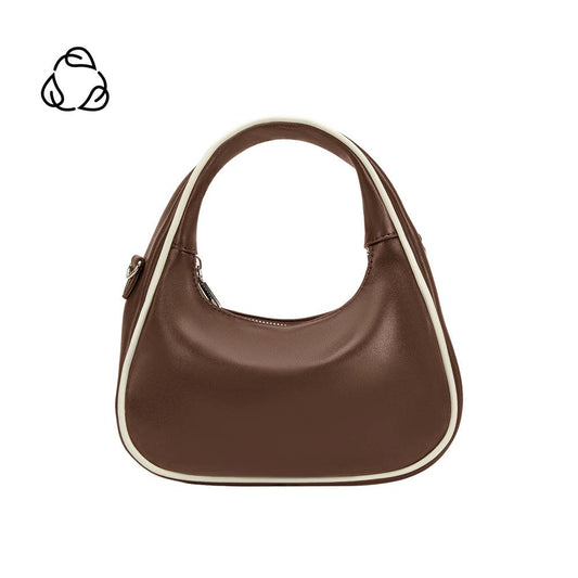 Sarita Chocolate Recycled Vegan Top Handle Bag