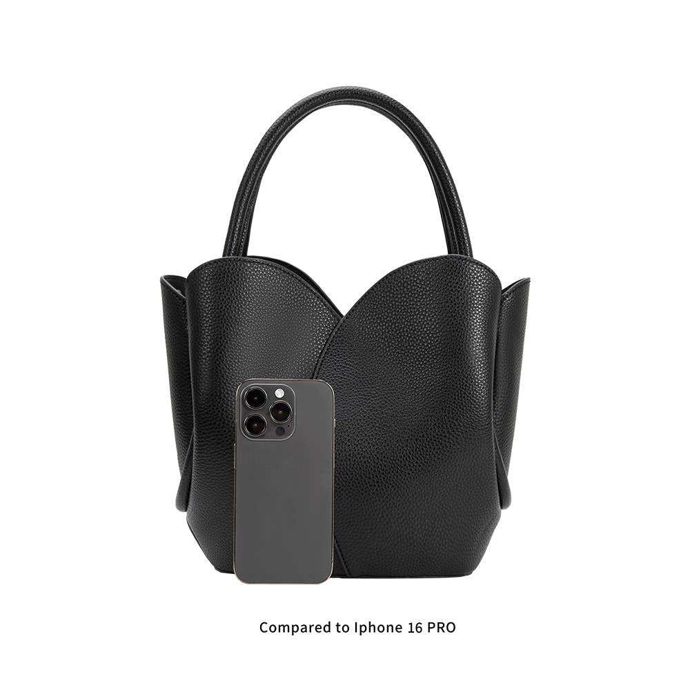 Tulip Raffia Embossed Recycled Top Handle