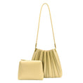 Load image into Gallery viewer, Carrie Key Lime Pleated Vegan Shoulder Bag
