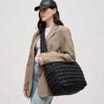 Load image into Gallery viewer, Leda Quilted Nylon Puffer Hobo: Sage
