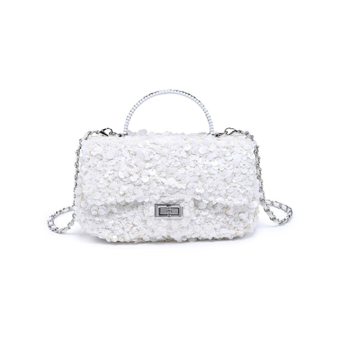 Ella Evening Bag: Ivory