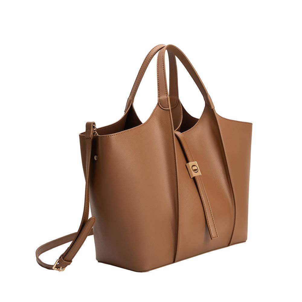 Malia Mocha Recycled Vegan Tote Bag