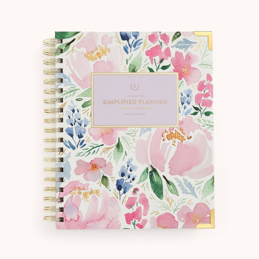 2026 Spiral Weekly Simplified Planner - Cottage Floral