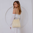 Load image into Gallery viewer, Carrie Key Lime Pleated Vegan Shoulder Bag
