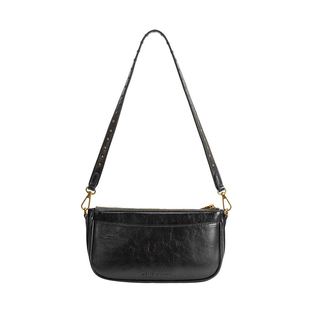 Aria Black Recycled Vegan Shoulder Bag