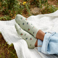 Load image into Gallery viewer, Ankle Socks that Plant Trees (Green Tulips): Medium
