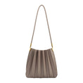 Load image into Gallery viewer, Carrie Mushroom Pleated Vegan Shoulder Bag
