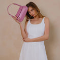 Load image into Gallery viewer, Amari Orchid Recycled Vegan Shoulder Bag
