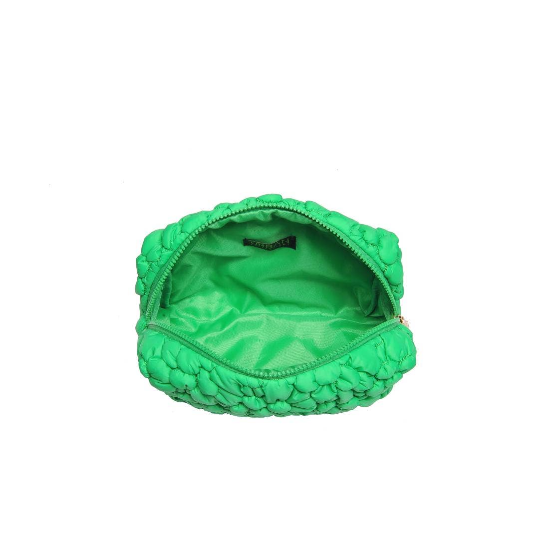 Flora Pop Nylon Cosmetic & Travel Organizer Pouch: Kelly Green