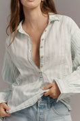 Load image into Gallery viewer, Pilcro Cotton Relaxed Henley Buttondown Shirt
