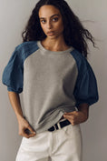 Load image into Gallery viewer, Pilcro Reworked Ruffle-Sleeve Top
