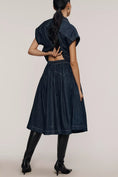 Load image into Gallery viewer, Maeve Yoked Denim Midi Skirt
