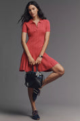 Load image into Gallery viewer, Maeve Short-Sleeve Polo Mini Dress
