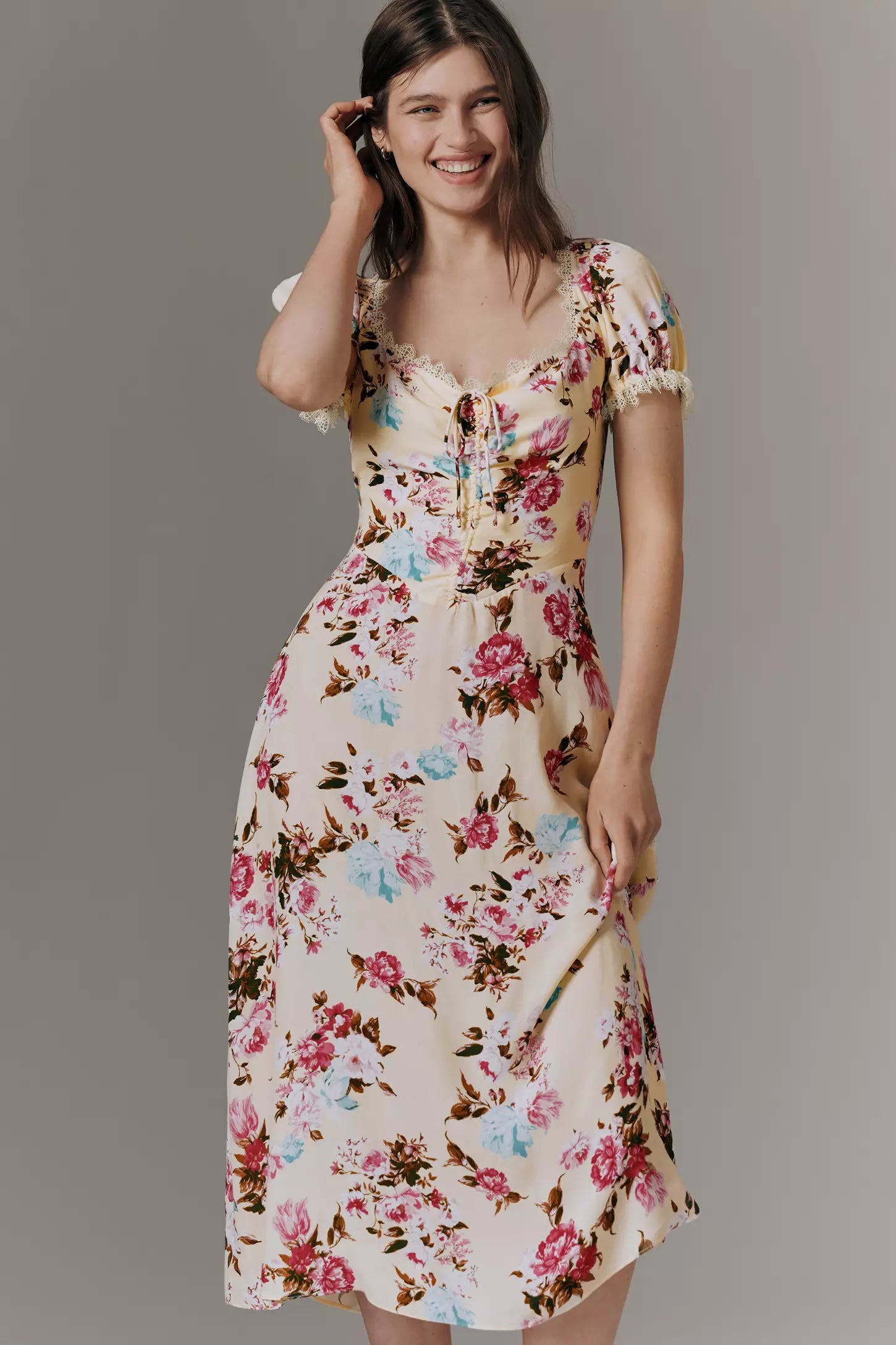 By Anthropologie Printed Midi Dress