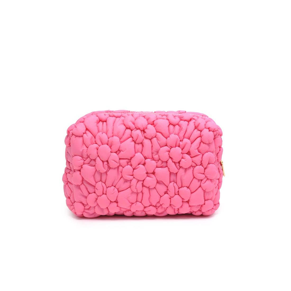 Flora Pop Nylon Cosmetic Pouch: Pink