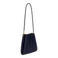 Load image into Gallery viewer, Melie Bianco Carrie Navy Vegan Suede Shoulder Bag
