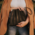 Load image into Gallery viewer, Carrie Olive Pleated Vegan Shoulder Bag
