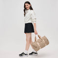 Load image into Gallery viewer, Ty Quilted Puffer Nylon Duffel: Natural
