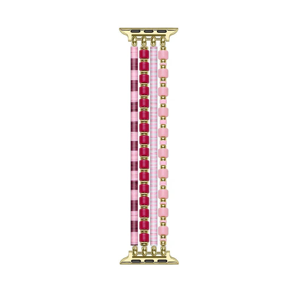 Emily Beaded Band for Apple Watch: Pink