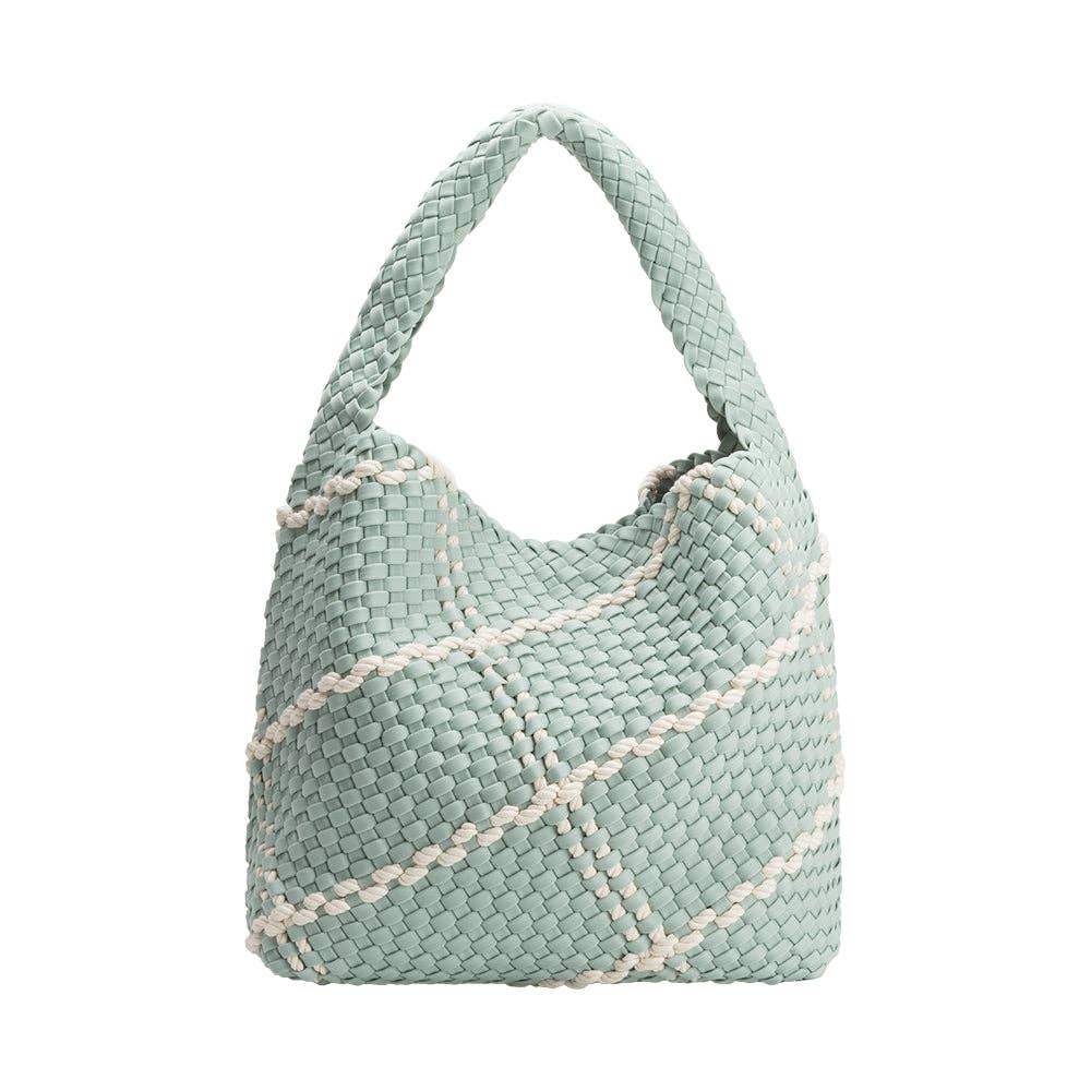 Johanna Seafoam Nylon Shoulder Bag