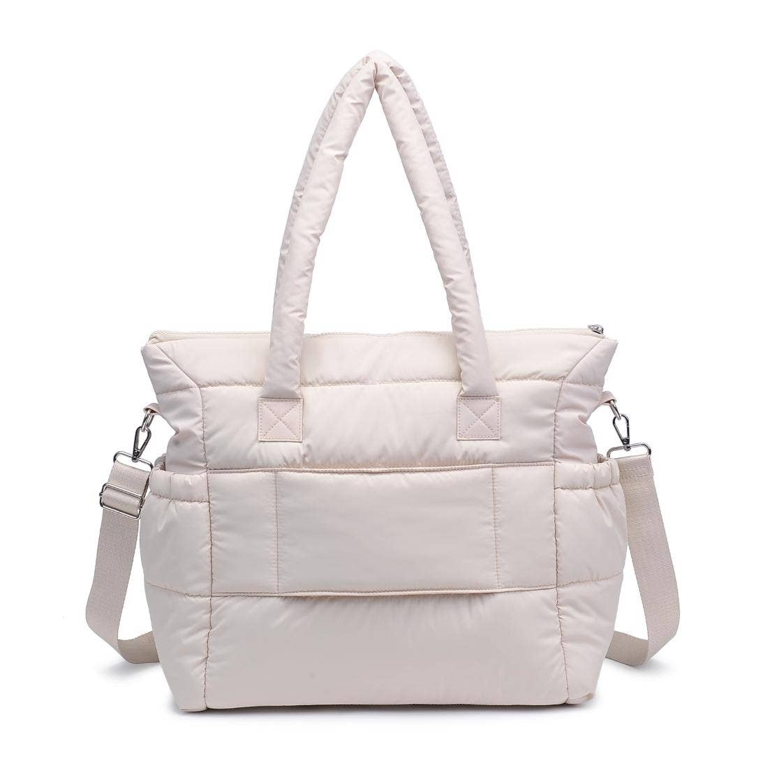 Jetsetter Multi Compartment Travel Tote: Cream
