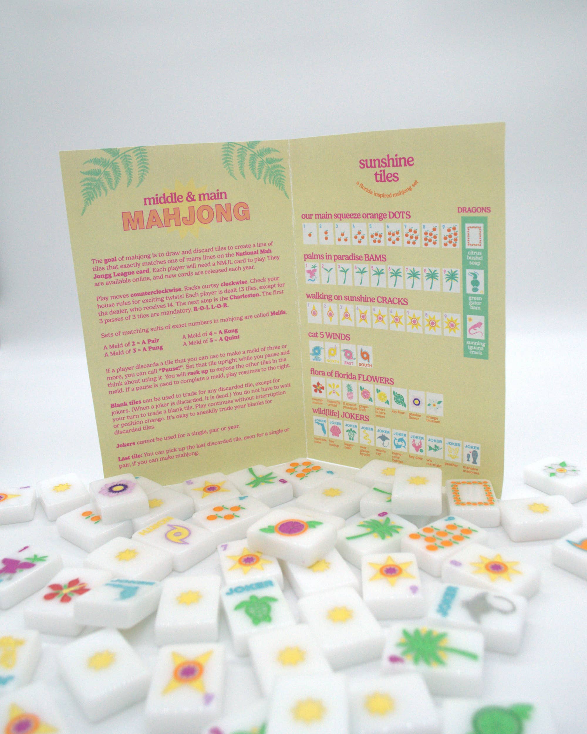 "Sunshine Tiles" FL Inspired Mahjong Set