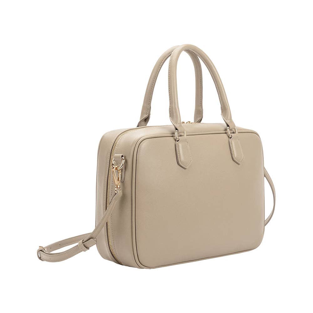 Natasha Mushroom Large Recycled Top Handle Bag