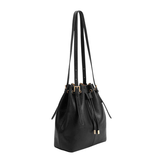 Sally Black Recycled Vegan Shoulder Bag