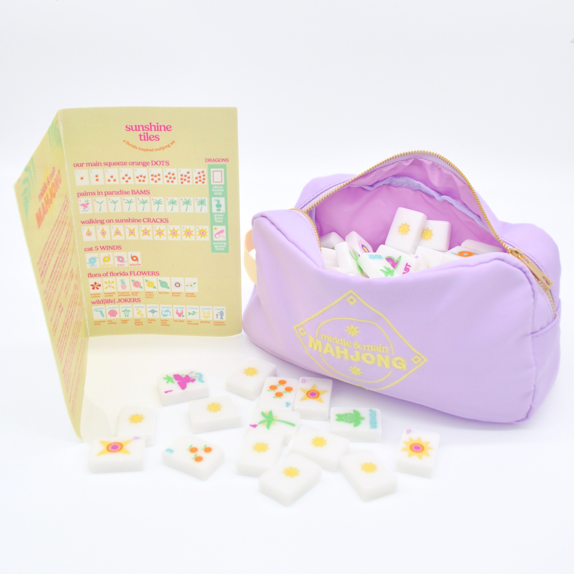 "Sunshine Tiles" FL Inspired Mahjong Set