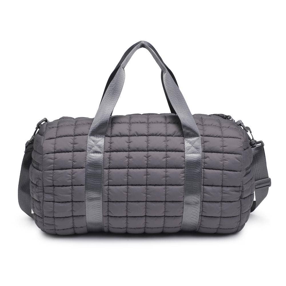 Ty Quilted Puffer Nylon Duffel: Carbon